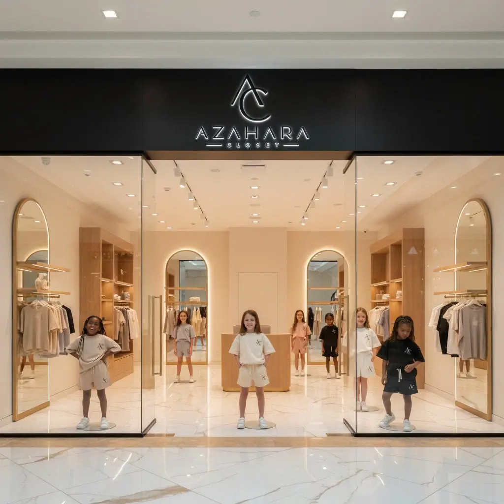 Concepto interior de la boutique Azahara Closet